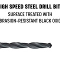 Aircraft Extension Drill Bit Set Three Sixteenth Inch By Six Inch High Speed Steel Bits For Metal Drilling Oxide Coated