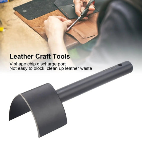 40mm V Shape Leather Punch For Belt Strap Wallet Bag Making Half Round Punch Tool Pro Grade Steel Leather Craft With Sharp Edges