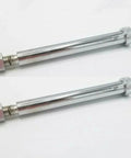 Replacement Caliper Shoulder Bolts And Nuts Kit For 10K To 12K Disc Brake Hydraulic Calipers Chrome Finish 6 Inch Bolt Length Pack Of 2
