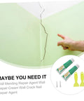 DIY Self Adhesive Wall Repair Cream Kit With Quick Drying Paste For Cracks And Holes 2 Pack Mending Set With Scraper