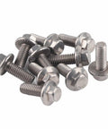 Super Heavy Duty M6 Stainless Steel Hex Flange Bolts Set With 304 Grade Rust Resistant Fasteners in a group, various lengths.