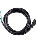 10ft 18 Gauge 3 Prong Heavy Duty Replacement Power Cord Cable For Universal AC Appliances NEMA 5-15P To Bare End SJT 18AWG 10A 300V VW-1 105C Rated Durable Flex US Plug black cord with bare wire ends