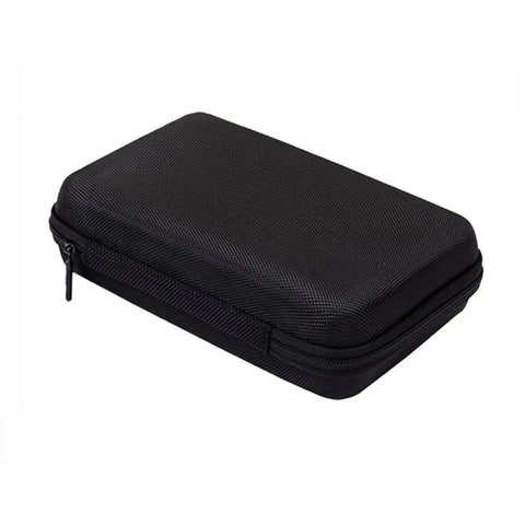 Solid Eva Cable Keeper Case For Your Ride Along Tech Stack Including Wireless Earbuds Fast Chargers Power Banks And Daily Tech Clutter Neat Travel Kit, black zipper pouch.