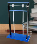 Vibration And Resonance Demonstrator For Physics Classrooms Hands On DIY Pendulum Ball Model, blue metal frame with springs