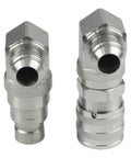 Male and Female Hydraulic Flat Face Coupler Kit for Skid Steer Loaders One Half Inch Body One and One Sixteenth Inch JIC Thread