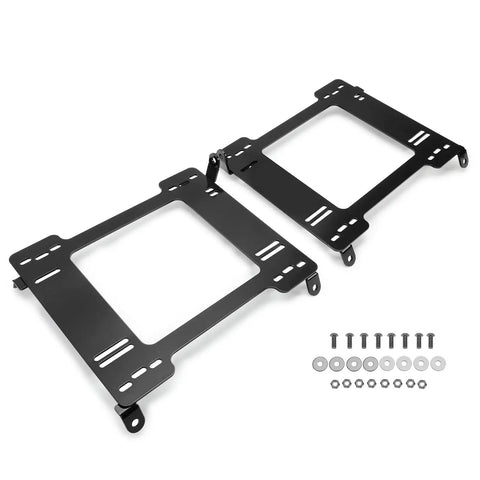 Two Race Car Seat Base Mounting Brackets With Rail Track For Civic EG CX DX EX Integra Beefed Up Heavy Duty Interior Mounting Brackets