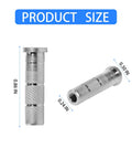 Dimensions of 24 Pack Aluminum Arrow Inserts For Carbon Shafts.244 Inch / 6.20mm, detailed view