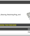 Rear Wheel Bearing Hub Repair Kit For 2001 2012 Ford Escape FWD With Hub Bearing Retaining Ring And Axle Nut Direct Bolt On Fit