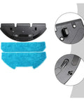 Mop Cloth Holder And Replacement Bracket Kit For RC400 Vacuum Cleaner, snap-on mount with easy install, detachable design