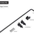 24 Inch Cane Bolt Drop Rod Gate Hardware Heavy Duty Black Solid Steel Ground Latch For Wood Vinyl PVC Metal Gates Fences Doors Holds Gate Tight To Ground Weather Resistant And Anti Rust 1 Pack with screws and brackets