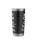 Black Glider Pilot Insulated Stainless Steel Tumbler For Sailplane Club Members, double wall vacuum keeps drinks hot or cold.