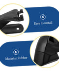 Close-up of rubber Roller Skate Brake Stopper Replacement Pad With Screws For Universal Inline Skates, highlighting easy installation.