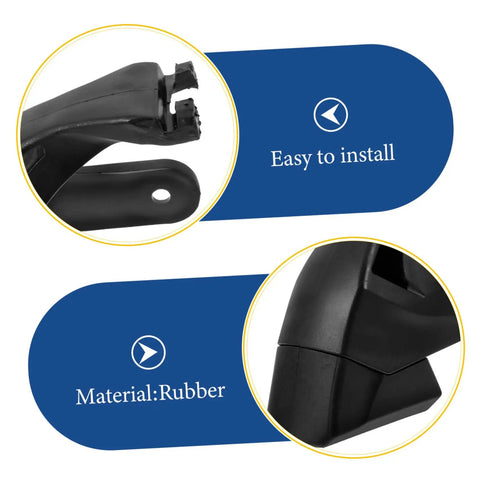 Close-up of rubber Roller Skate Brake Stopper Replacement Pad With Screws For Universal Inline Skates, highlighting easy installation.