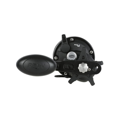 Rival Level Wind Conventional Fishing Reel Size 30 Packing Badass Heavy Graphite Frame And Corrosion Resistant Brass Gears from top view