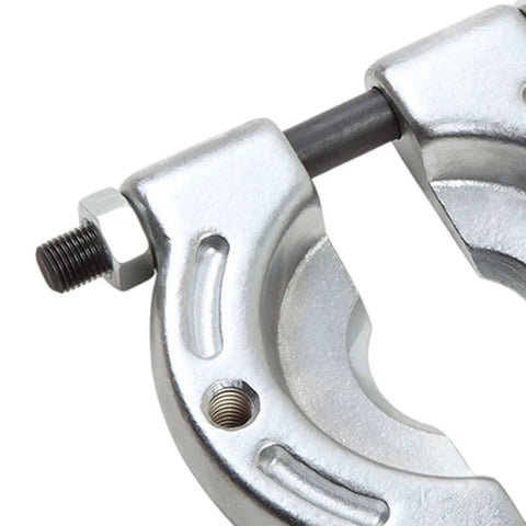 Close-up of Heavy Duty Bearing Splitter And Remover Tool with adjustable diameter and angled edges in forged alloy steel.