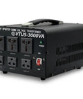 High Power 3000 Watt Voltage Transformer Converter for home use with step up 110 120 to 220 240 and step down function, 6 outlets