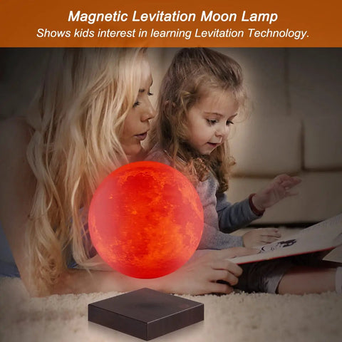 Levitating Moon Lamp Dope 6 Inch Magnetic Floating Moon Light With 16 Colors And 20 Modes, 3D Printed From Real Moon Scan, Ideal Home And Office Decor Gift