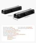 Floor Mounting Base Kit For Mini Split AC Systems with Heavy-Duty Rubber Anti-Vibration Pads, 9000-36000 BTU compatibility