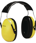 Over The Head Earmuffs With Pivoting Ear Cups For Max Hearing Protection Optime 98 H9A Style yellow and black design