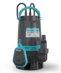 Heavy-Duty 1HP Submersible Sump Pump With Float Switch Cranks Up To 4948GPH At 5 Feet Lifts Water Up To 30 Feet Passes 1-1/3 Inch Solids
