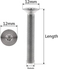 Pro Grade Kickass Titanium Bolt Set Five Piece M6 X 25 mm Flat Countersunk Head Allen Key Rainbow Coated Heavy Duty Kit with 12mm head.
