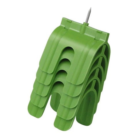 Must Have Electrical Box Positioning Tool Set Features Five Heavy Duty Metal Frames And Laser Markers For Perfect Plasterboard Installations With Zero Guesswork On Renovation Projects Today showing green positioning frame with a sharp marker.