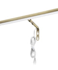 14 Inch LED Picture Light With Integrated LED, 3000K Warm White, 200 Lumens, On Off Switch, Adjustable Decor Wall Light For Indoor Art Displays, Antique Brass Finish shown with white cord
