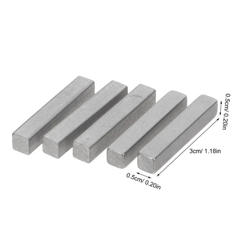 Top Shelf 20 PCS Stainless Steel Parallel Key Kit For Drive Shaft Assembly 3X0 5Cm Rustproof Metal Pins, 3cm by 0.5cm