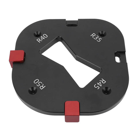 Knockout Aluminum Corner Radius Template Kit With Rock Solid Locator Blocks For Dead Nuts Precision Woodworking Chamfering Trimming And Master Builder Carving Jig