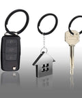 Locking Carabiner Keychain Clips Set Of 3 With 9 Assorted Size D Ring Key Rings attaching car keys, house-shaped tag, door key