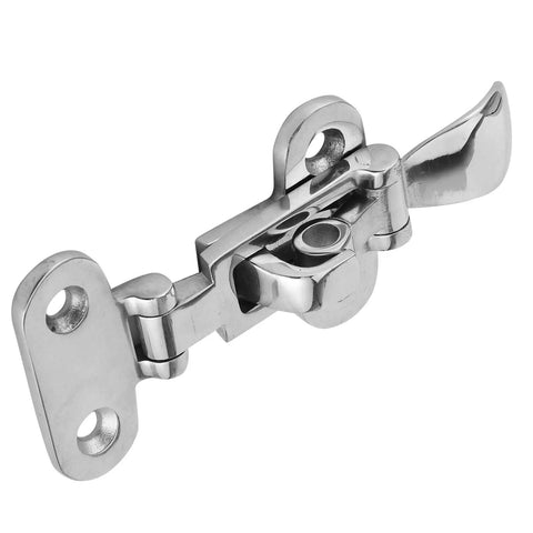 Marine Grade 316 Stainless Steel Toggle Clamp Latch for Boat RV Truck Campers, Anti Rattle Door Catch, polished steel