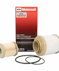 Ford 03-07 6.0L Power Stroke Diesel Oil and Fuel Filter FD-4616 Motorcraft Replacement kit with filters and O-rings shown.