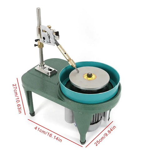 Pro Grade Gemstone Faceting Machine 2800RPM Jewel Polisher Tool 110V with Faceted Manipulator