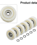 Six Piece Planetary Gear Set For E Bike Hub Motors With 31T 35T 36T Nylon Gears And 608 Bearing 8mm Aperture White Replacement Parts