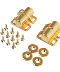 4 Pack Vintage Zinc Alloy Magnetic Cabinet Door Catches For Kitchen Wardrobe Closet Heavy Duty Hold Easy Install Gold Finish