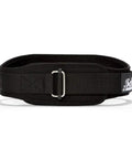 Premium Adjustable Velcro Weightlifting Belt Built Tough For Heavy Deadlifts And Squats Delivers Solid Lumbar Support For Serious Gym Grinders Crushing Their Daily Grind X Large Black side view.