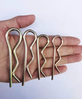 15 Piece Heavy Duty Hitch Pins Set R Clips Cotter on hand, various sizes, zinc plated, M3x60mm, for trailer, tractors, mowers, carts