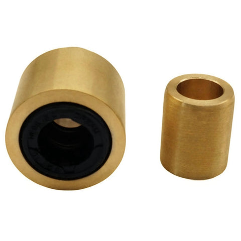 Brass shift shaft bushings set, two pieces with black seal, for MerCruiser Alpha One stern drives