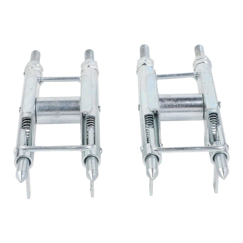 Must Have Pro Grade Wire Threader for Electricians Super Handy Cable Pulling Tool for Junction Boxes and Enclosures Compact One Person Install Helper Solid Metal Build Silver Finish 2 Piece Set, silver metal pair