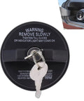 Locking Fuel Tank Cap With Key For Cars, Anti Theft ABS Gas Cap, Universal Fit, Durable Black Cap With Replaceable Accessories, Easy Install