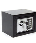 4.6L Digital Steel Safe With Electronic Lock For Home Or Office, Money Cash Security Box, 3-8 Digit Access Code, Includes 2 Keys
