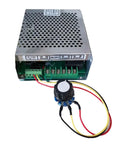 Kickin 800W Air Cooled Spindle Motor Kit power supply with variable speed controller and connection wires.