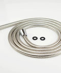 100 Inch Universal Handheld Shower Hose With Stainless Steel And Polished Chrome Finish, includes two rubber washers