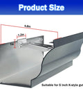 5 Inch Quick Screw Gutter Hangers 100 Pack Gutter Support Brackets Hidden Gutter Hanger With Screws, shown in side view