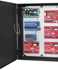 Trove Two Series Access And Power Integration Enclosure With Removable Backplane featuring organized circuit boards and wiring.