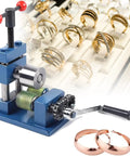 High Quality Manual Ring Bender Machine For Jewelry Making, portable hand crank with polished metal parts and earring tools.
