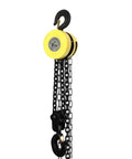4400 Lb Capacity Chain Hoist With 2 Ton Manual Hand Chain Block, 10 Ft Lifting Height, Yellow Alloy Steel with Hooks