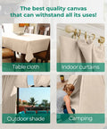Must Have Canvas Drop Cloth For Painting 4x5 Feet Pack Of 1 8oz Painter Drop Cloths as tablecloth, curtain, shade, camping tent