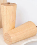 4 Pack Solid Wood Furniture Legs For Sofa Table And Cabinet Nordic Style Tapered Feet With Floor Protection close-up view