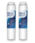 Under Sink Water Filter Replacement For GE FQSLF FQSVF FQSVN FQROPF, NSF 401 certified, 2 white filter cartridges